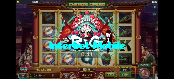available types of Interbet Mobile bet including pre-match live express and system bets